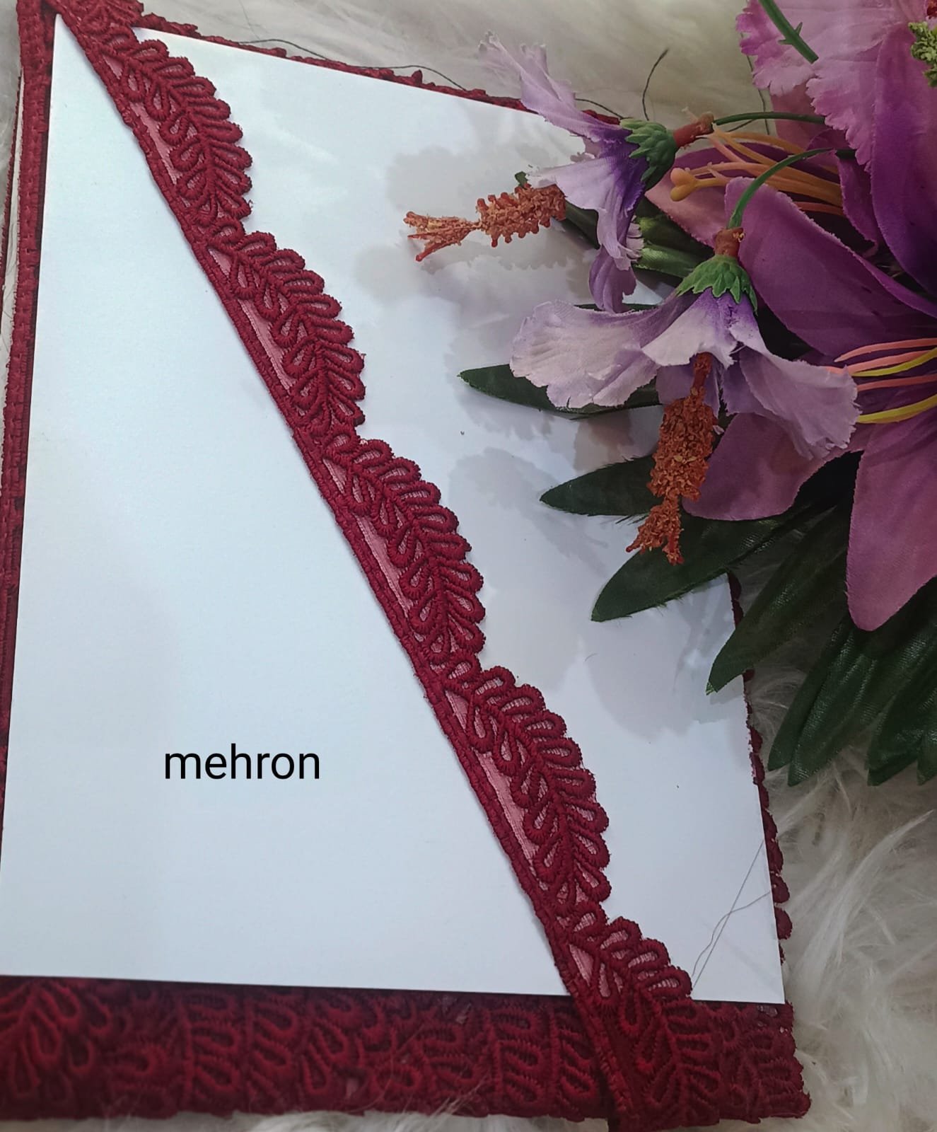 Organza embroidery patch