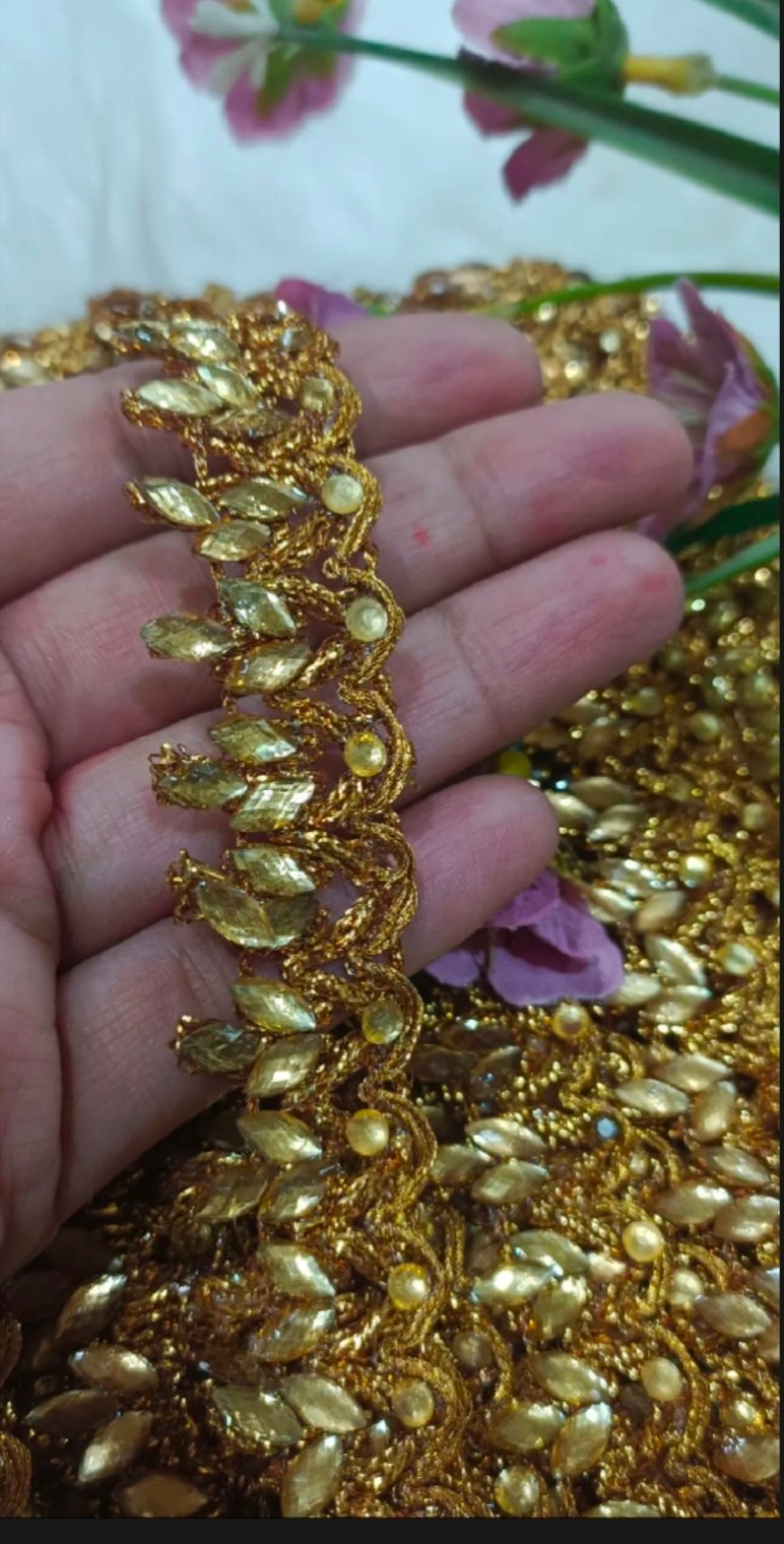 Khudan gota lace beautiful design price 2 yards 