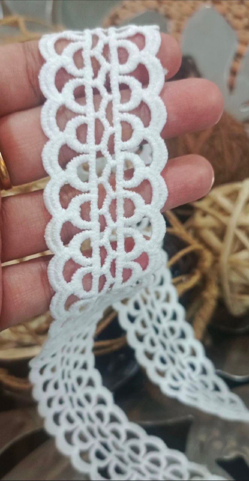 Milky joint lace  1.5 yards price 