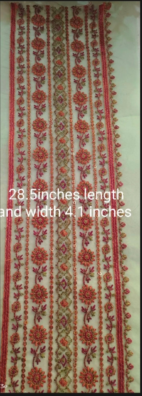 Organza multi wok embroidery patches different size and different price . price starting 70 to 300