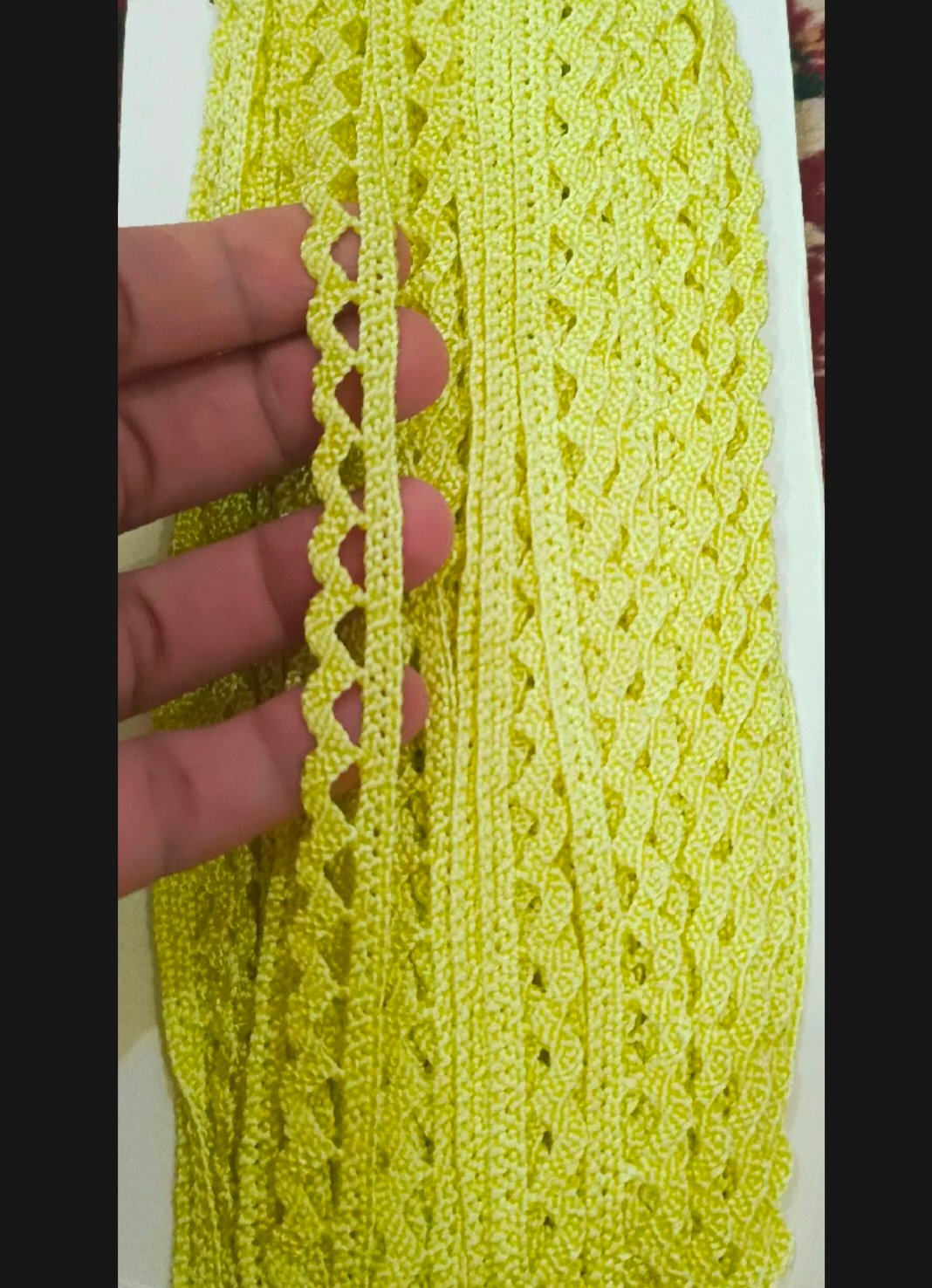 Qursha lace new and attractive design price 2 yards 