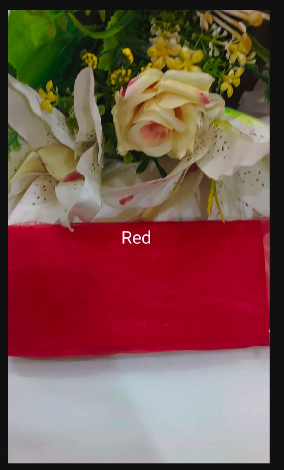 Plain double organza width 3 inches price 2 yards 