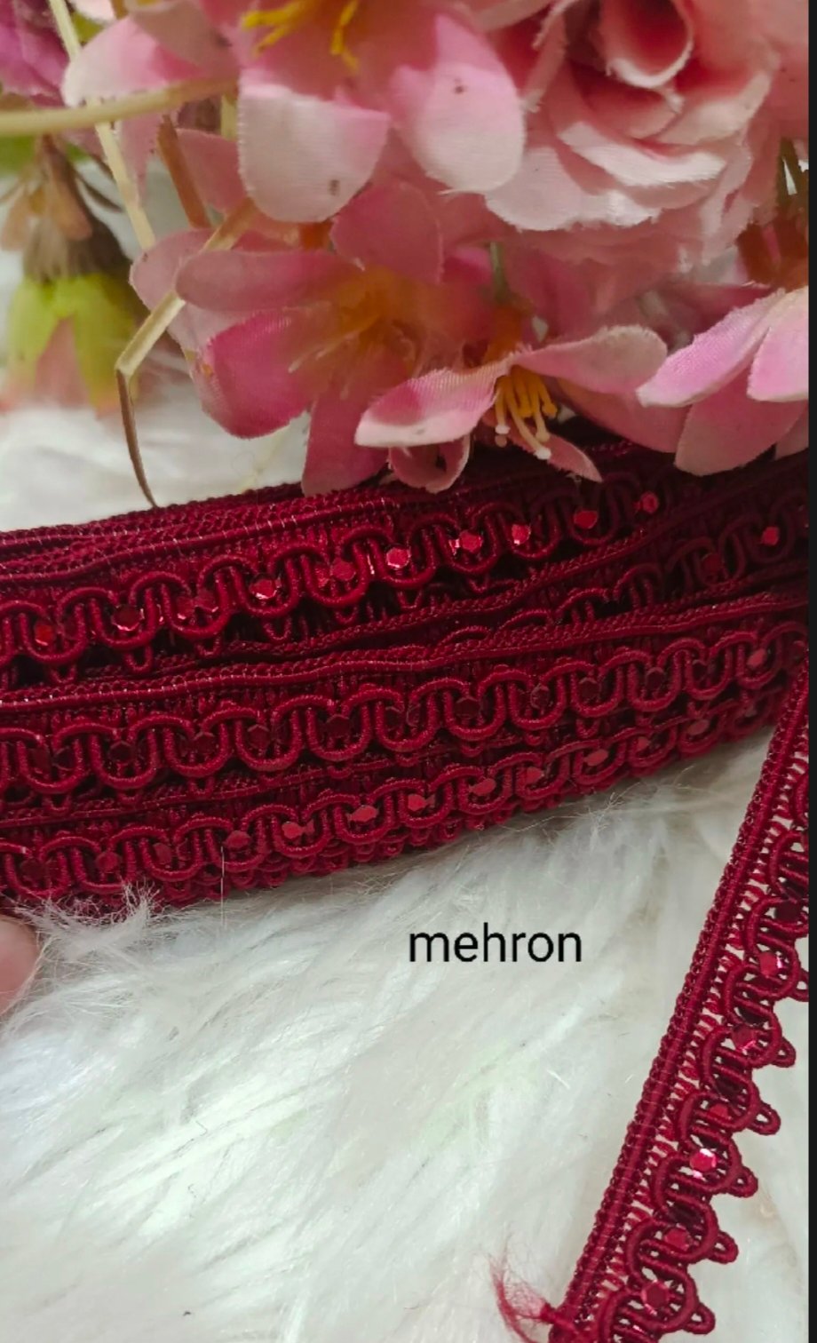 Fancy sequence shuttle lace 3 yards price 