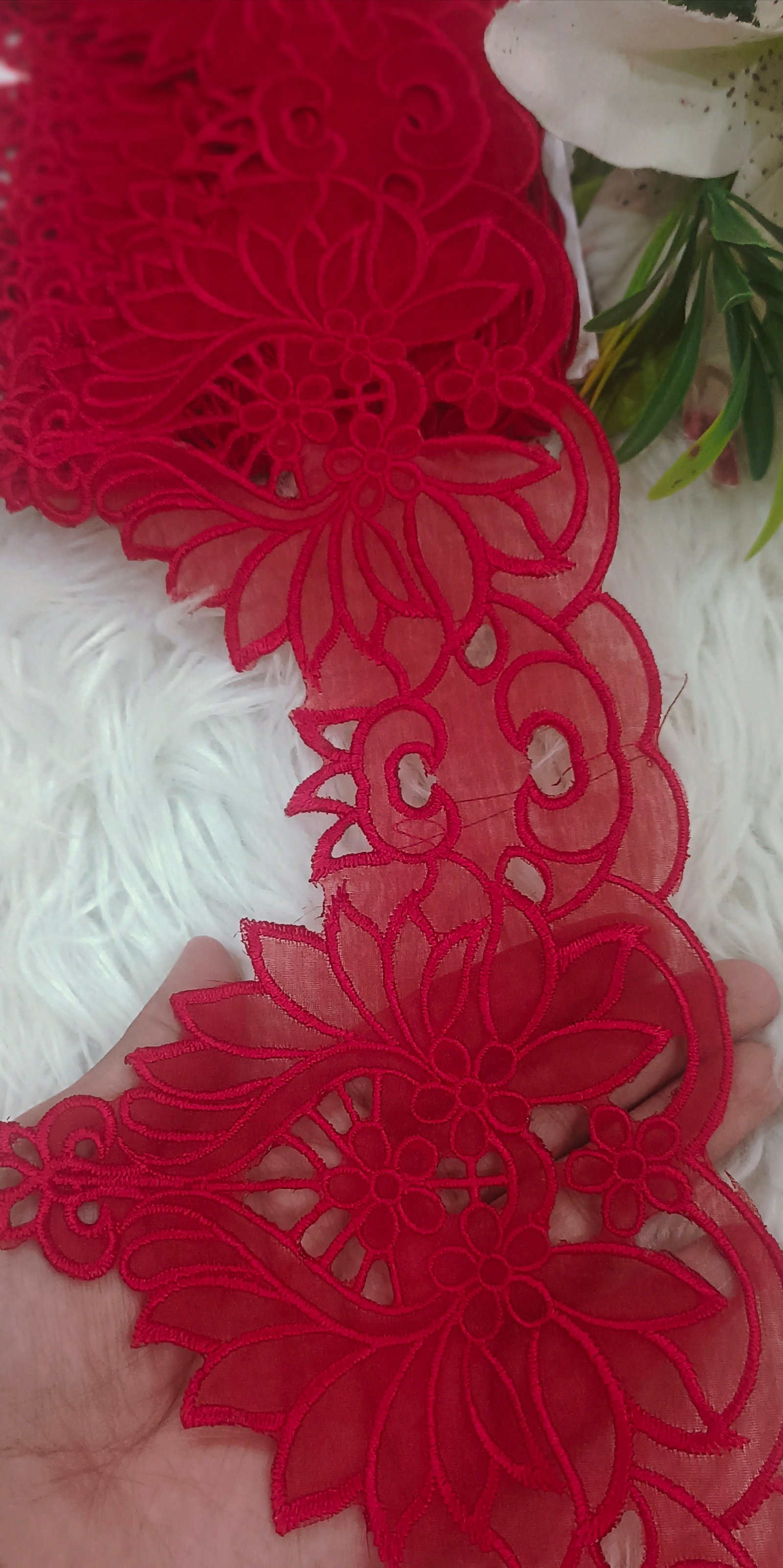 Lazar cut organza patch 1 yard 