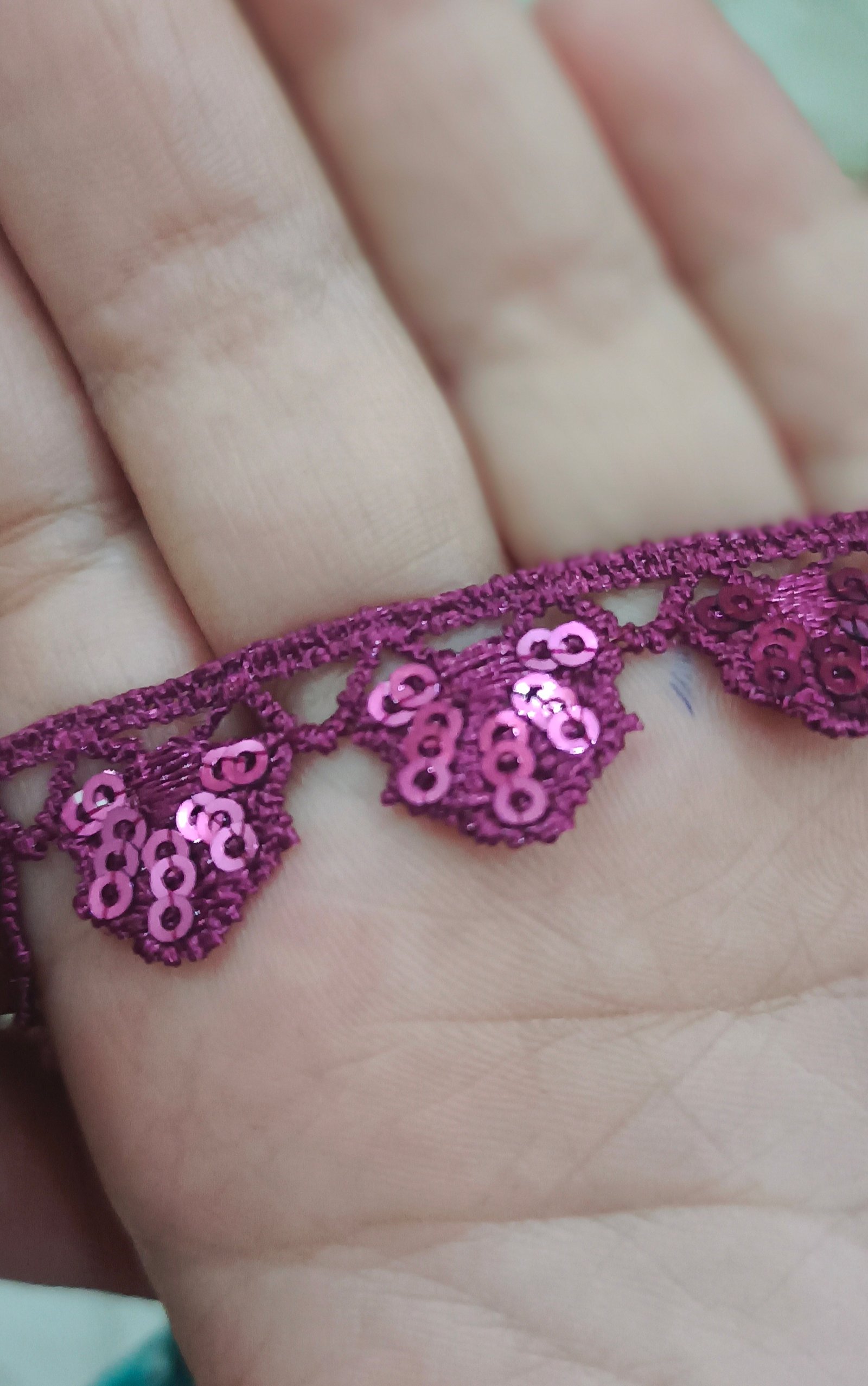 Fancy sequence lace beautiful and elegant design 1 yard price