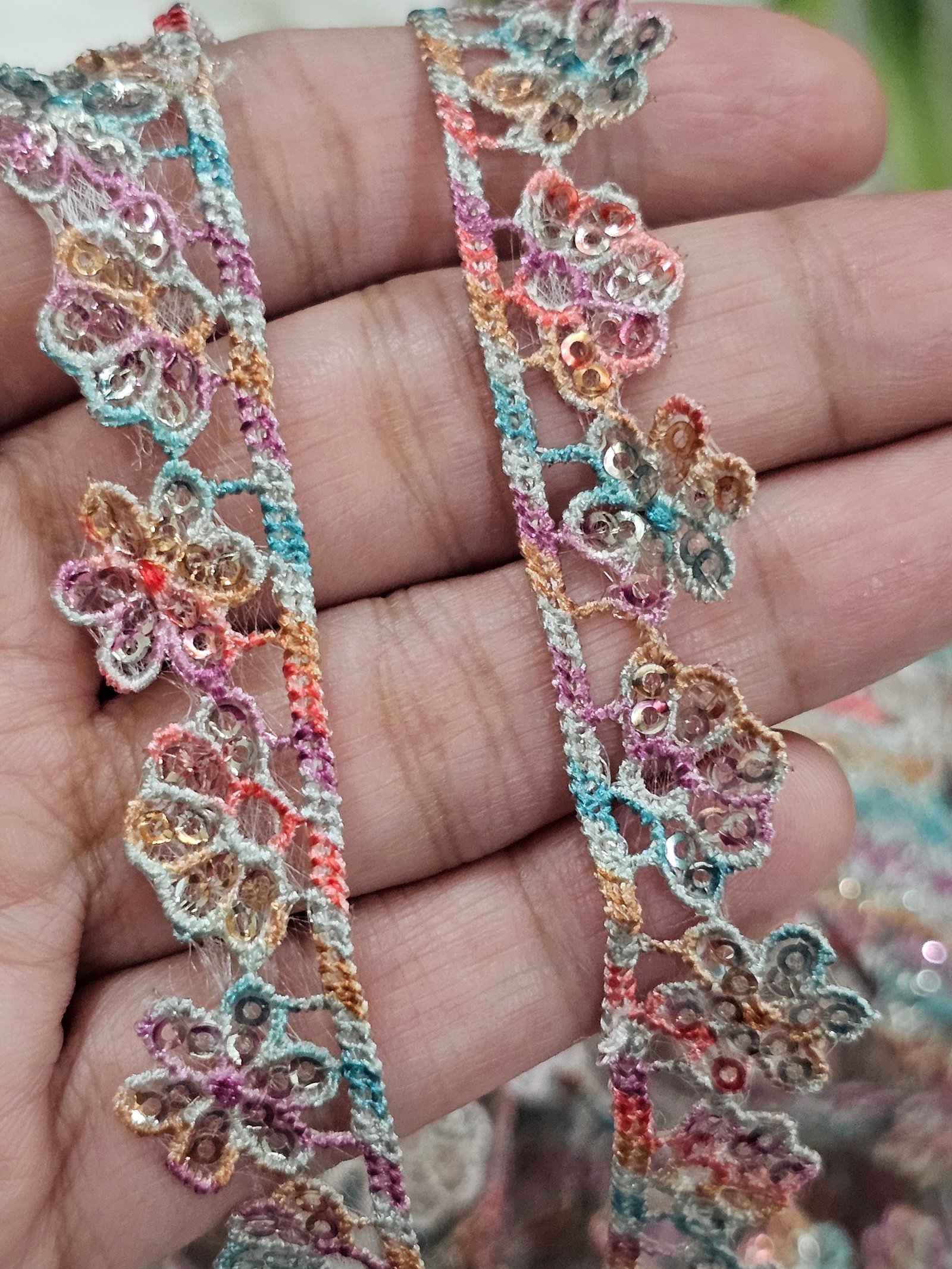 New multi china sitara lace 3 yards price