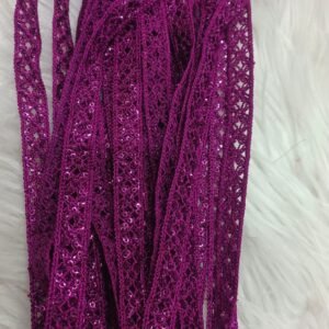 Magenta Sequin Lace